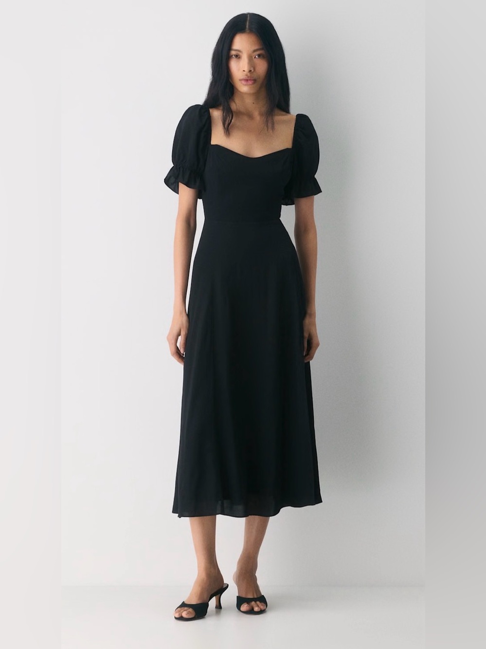 Wilfred Black Almanac Midi Dress